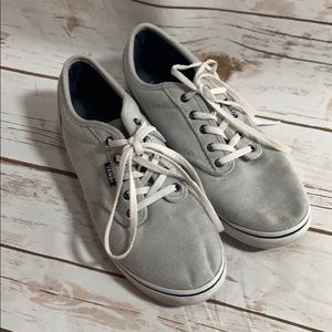 👟 Black  & White Stripped Vans GUC 👟